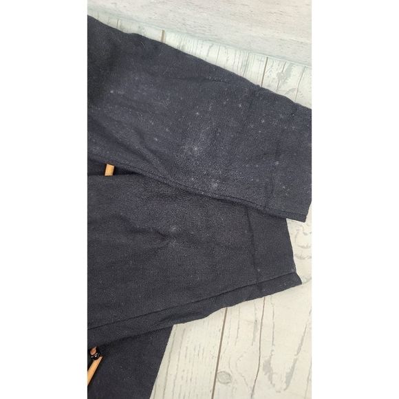 Lynn Mckenna Small Military Style Crop Jacket Blue Mandarin Collar Button Down - Picture 9 of 10